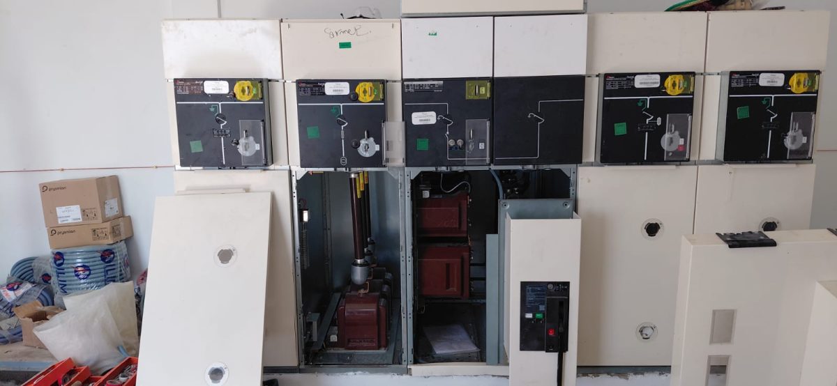 Cellules électriques moyenne tension d'un poste de transformation