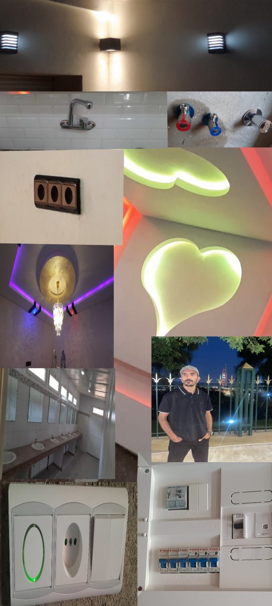 Montage de réalisations d'électricité et d'éclairage