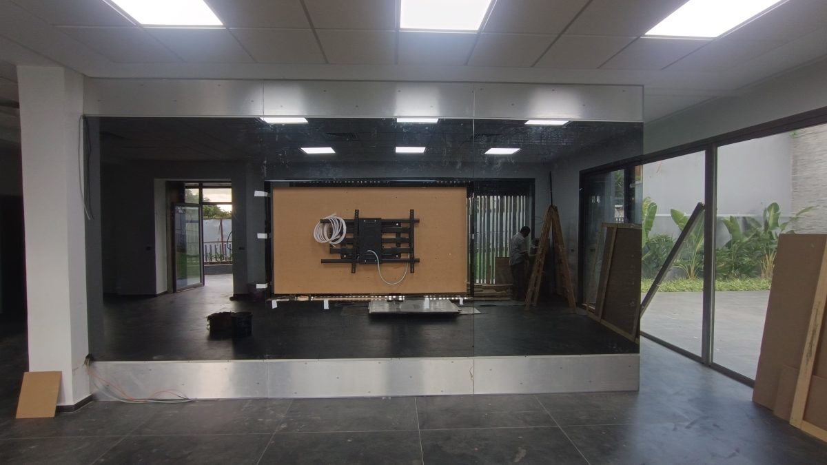 Espace commercial en cours d'aménagement