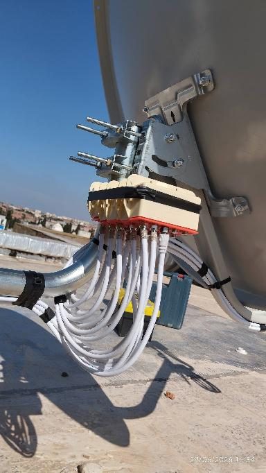 Têtes LNB et câblage de parabole