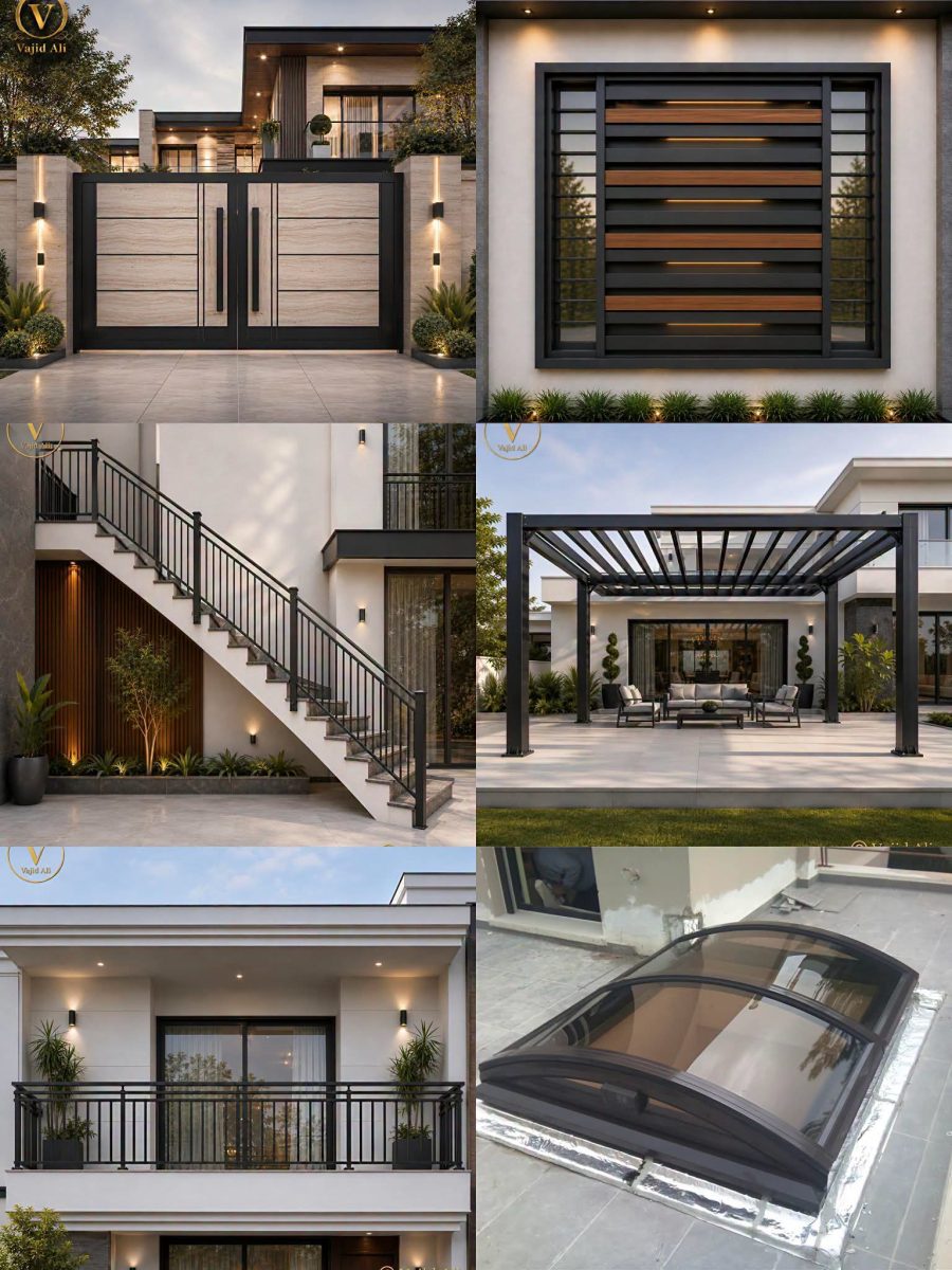Montage de réalisations en aluminium et métal (portail, pergola)
