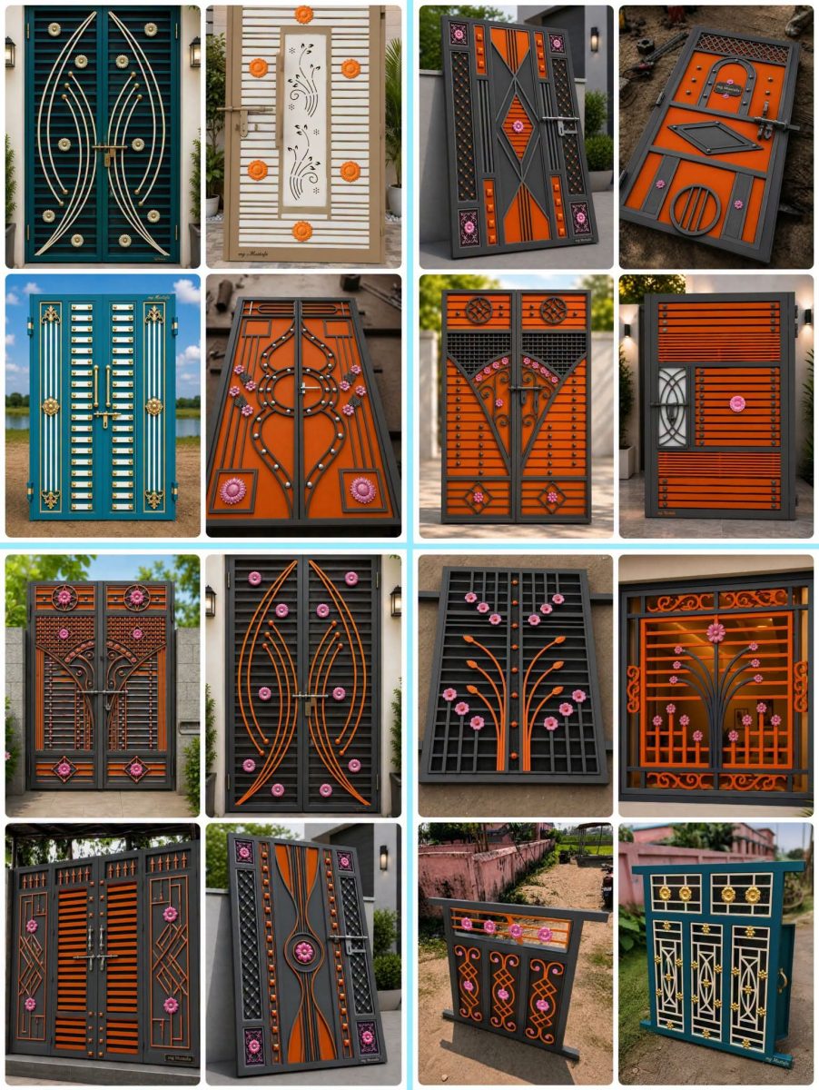 Montage de portails métalliques design à décor découpé