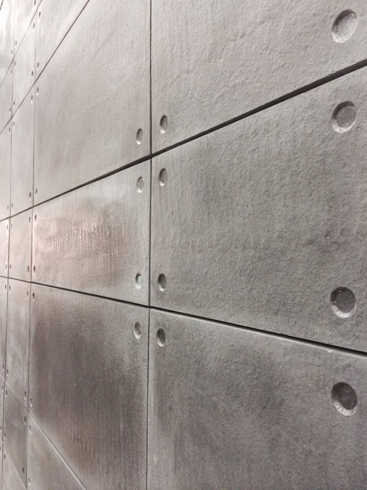 Grands panneaux effet béton