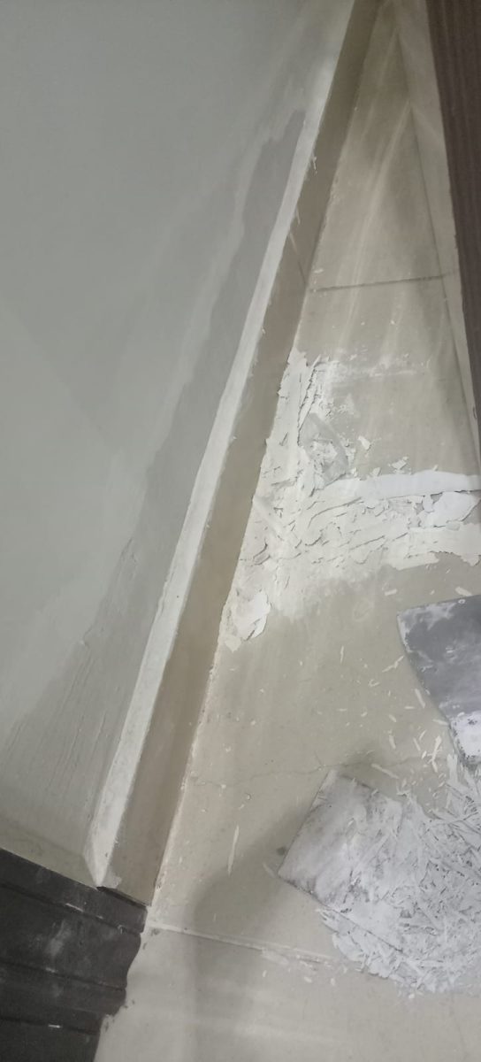 Finition murale texturée au rouleau