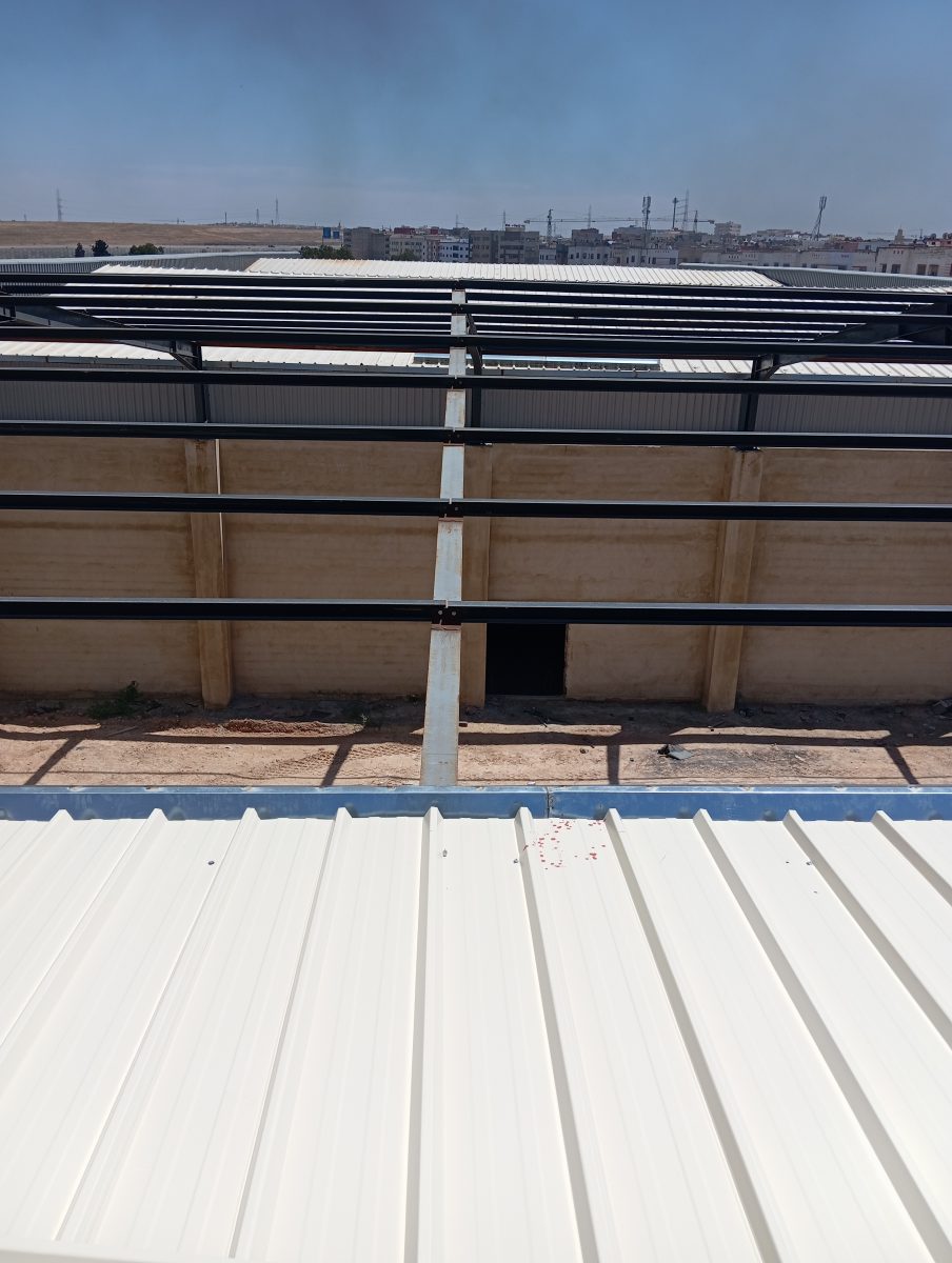 Charpente métallique de hangar