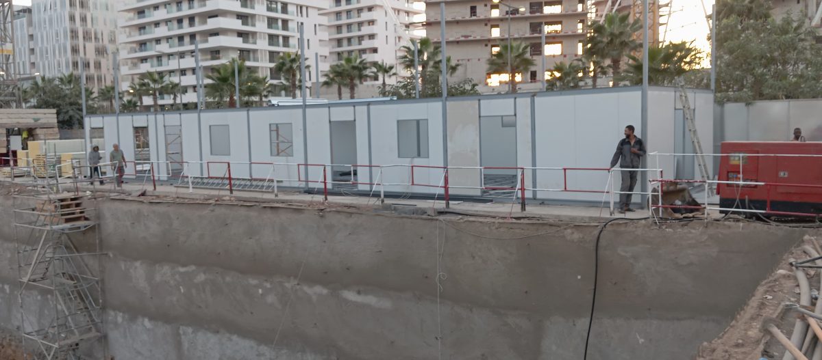 Bâtiment modulaire métallique de chantier