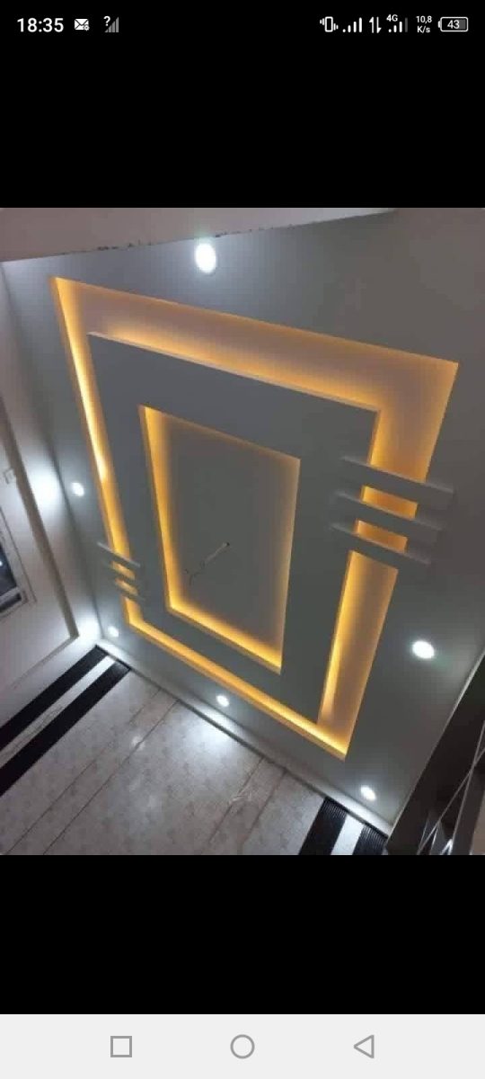 Faux plafond plâtre à LED