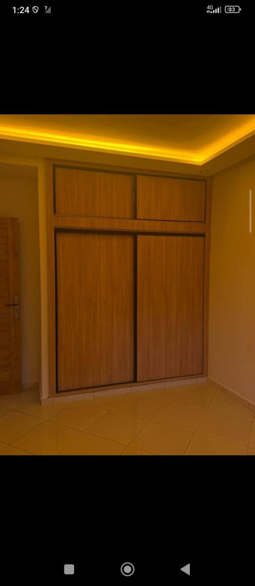 Placard coulissant en bois clair