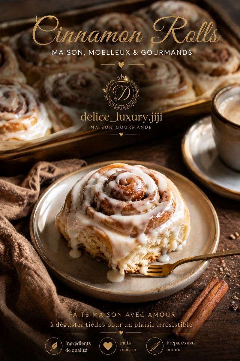 Visuel de présentation de cinnamon rolls