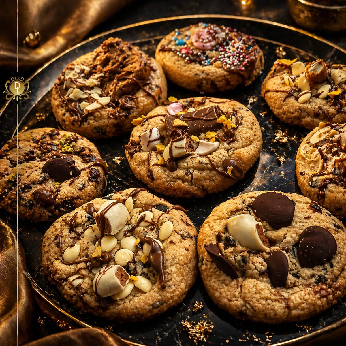Plateau de biscuits gourmands garnis
