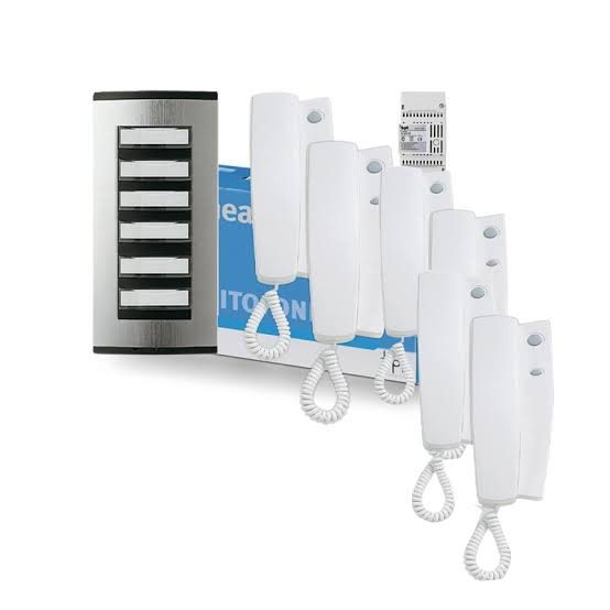 Kit d'interphone à platine de rue et combinés