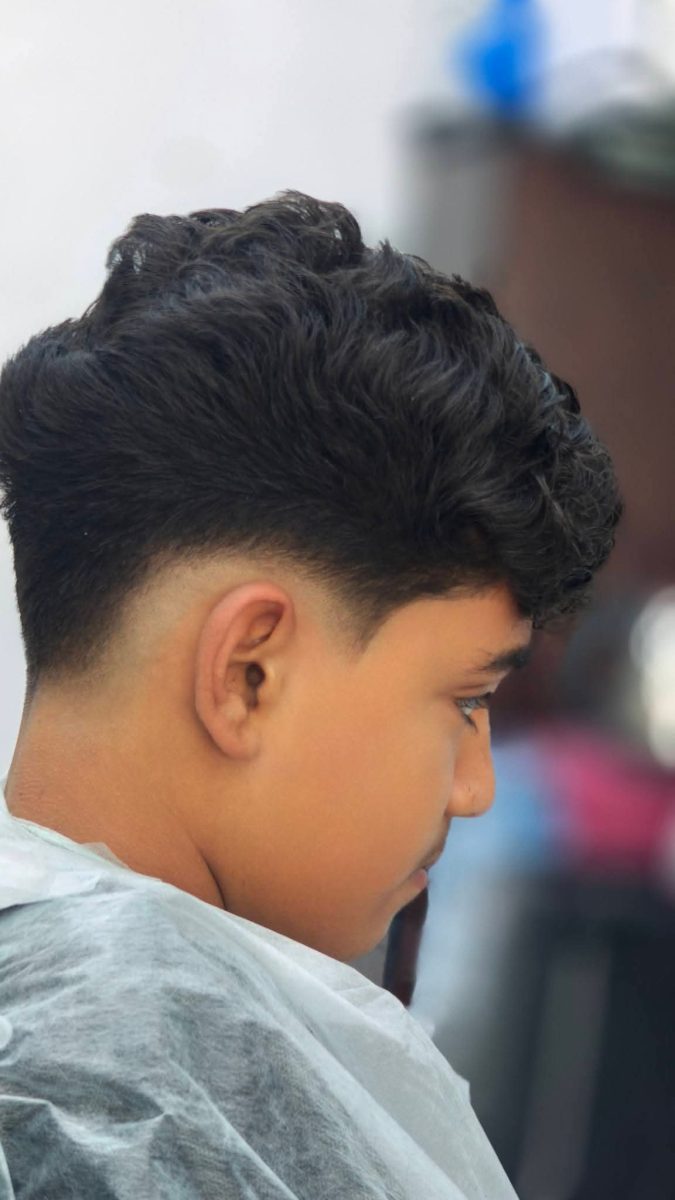 Profil d'une coupe texturée ondulée à dégradé