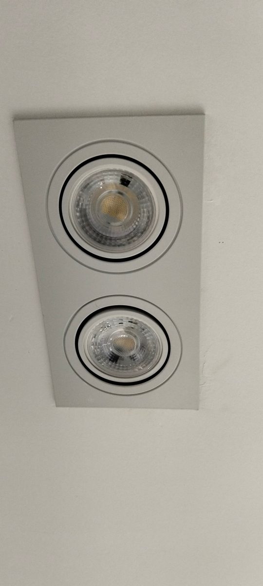 Double spot orientable encastré au plafond