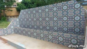 Banquette en zellige marocain — Béni Mellal