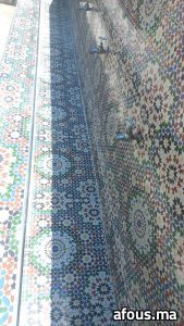 Mur d'ablutions en zellige — Béni Mellal