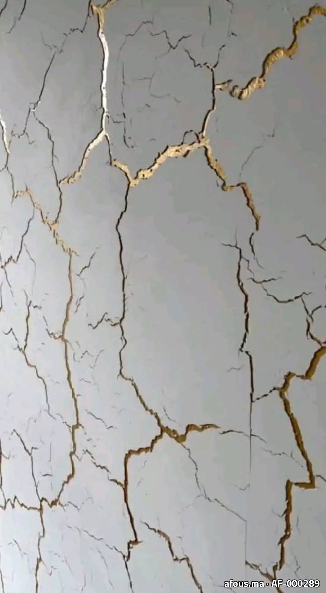 Mur décoratif effet marbre veiné d'or — Casablanca