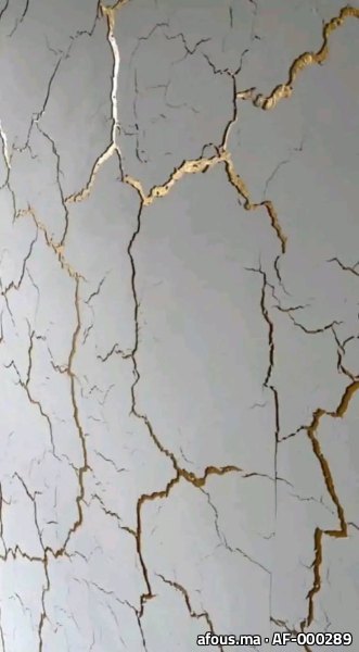 Mur décoratif effet marbre veiné d'or
