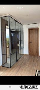 Verrière d'atelier a structure noire — Casablanca