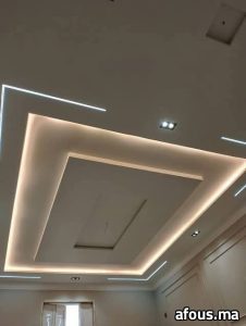 Faux plafond à caisson central rétroéclairé — Agadir