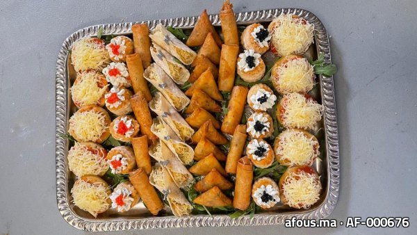 Plateau de mises en bouche variées