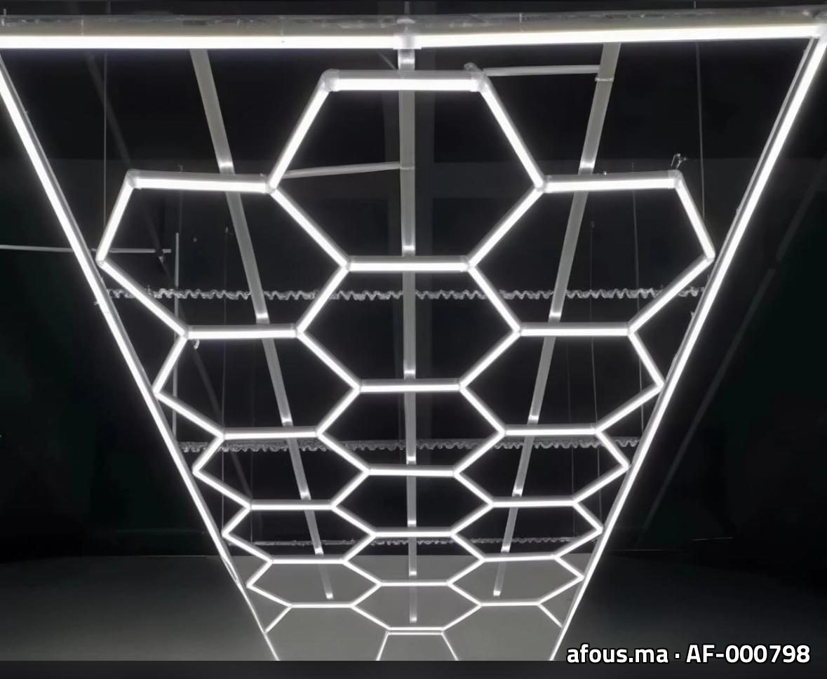 Éclairage LED hexagonal en nid d'abeille — El Jadida